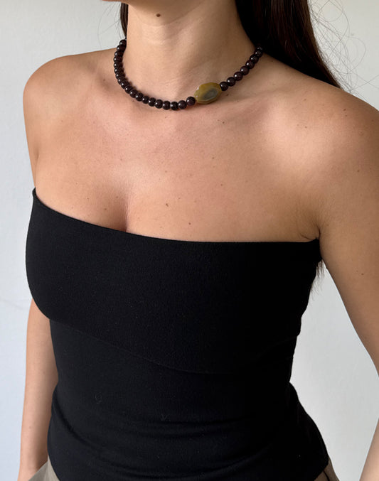 Mini Nora Necklace / Plum