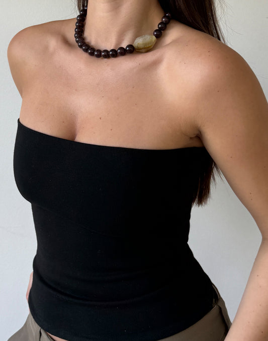 Chunky Nora Necklace / Plum