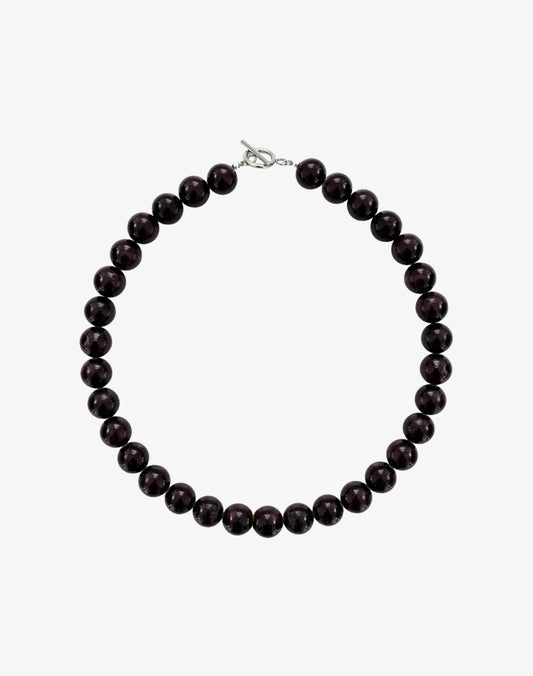 Chunky Suki Necklace / Plum
