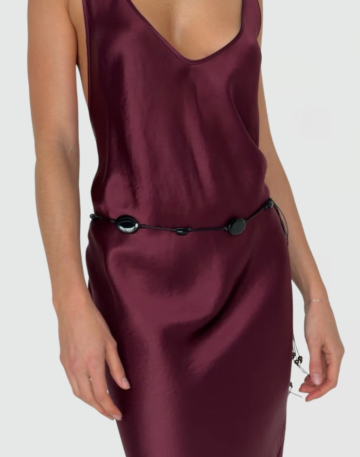 Romy Beaded Belt / Black