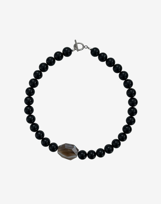 Chunky Nora Necklace / Onyx