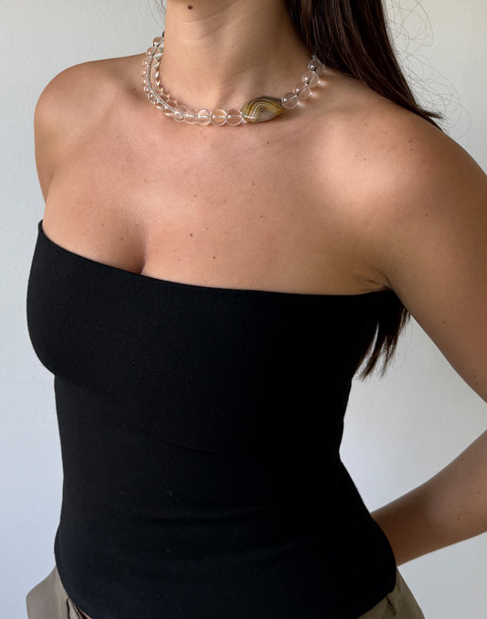 Chunky Nora Necklace / Clear Quartz