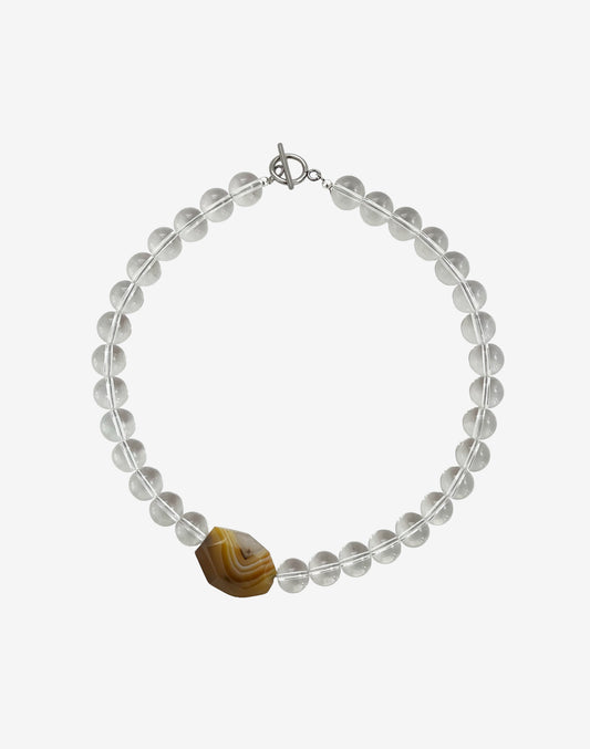 Chunky Nora Necklace / Clear Quartz