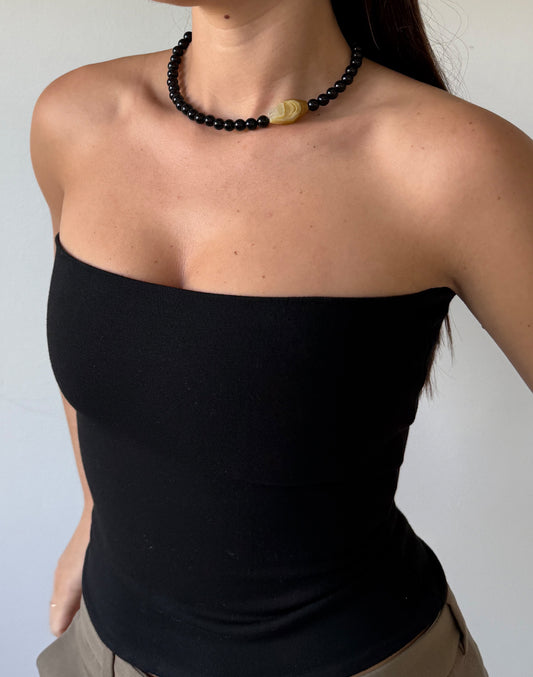 Mini Nora Necklace / Onyx